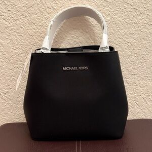 Michael Kors Black Pratt Small Convertible Shoulder Bag